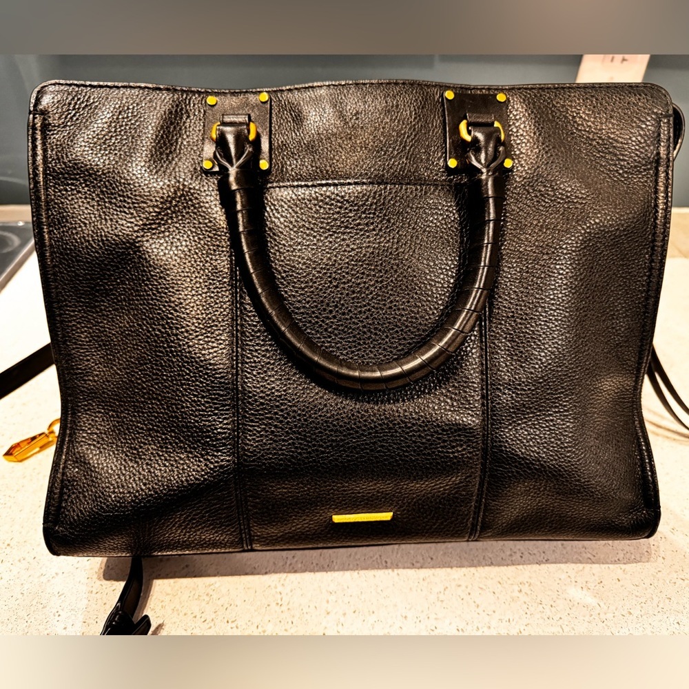 REBECCA MINKOFF, leather satchel